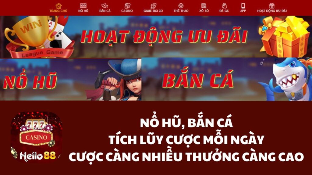 【Nổ hũ, bắn cá】Thưởng thắng cược mỗi ngày, thắng càng nhiều thưởng càng lớn